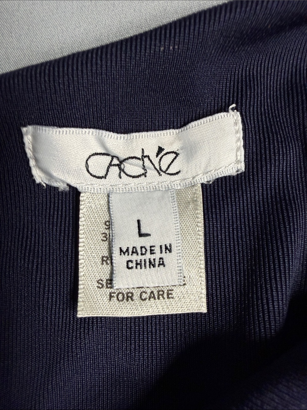 Cache One-Shoulder Navy Top - Picture 2 of 8